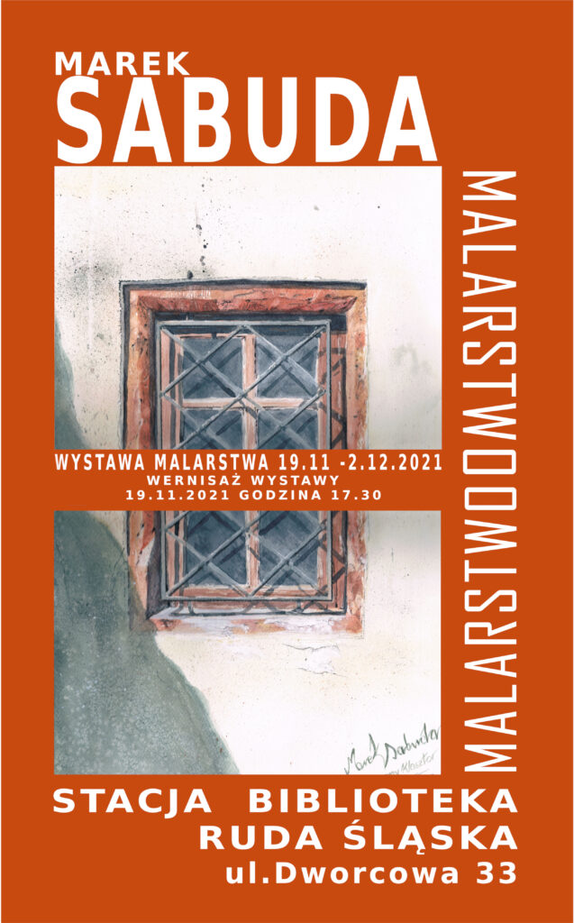 Plakat reklamowy. Wystawa malarstwa.